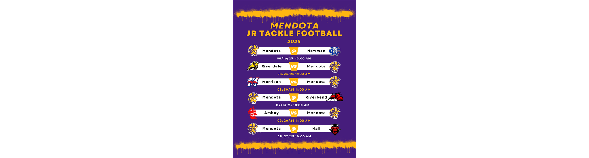 2025 Game Schedule